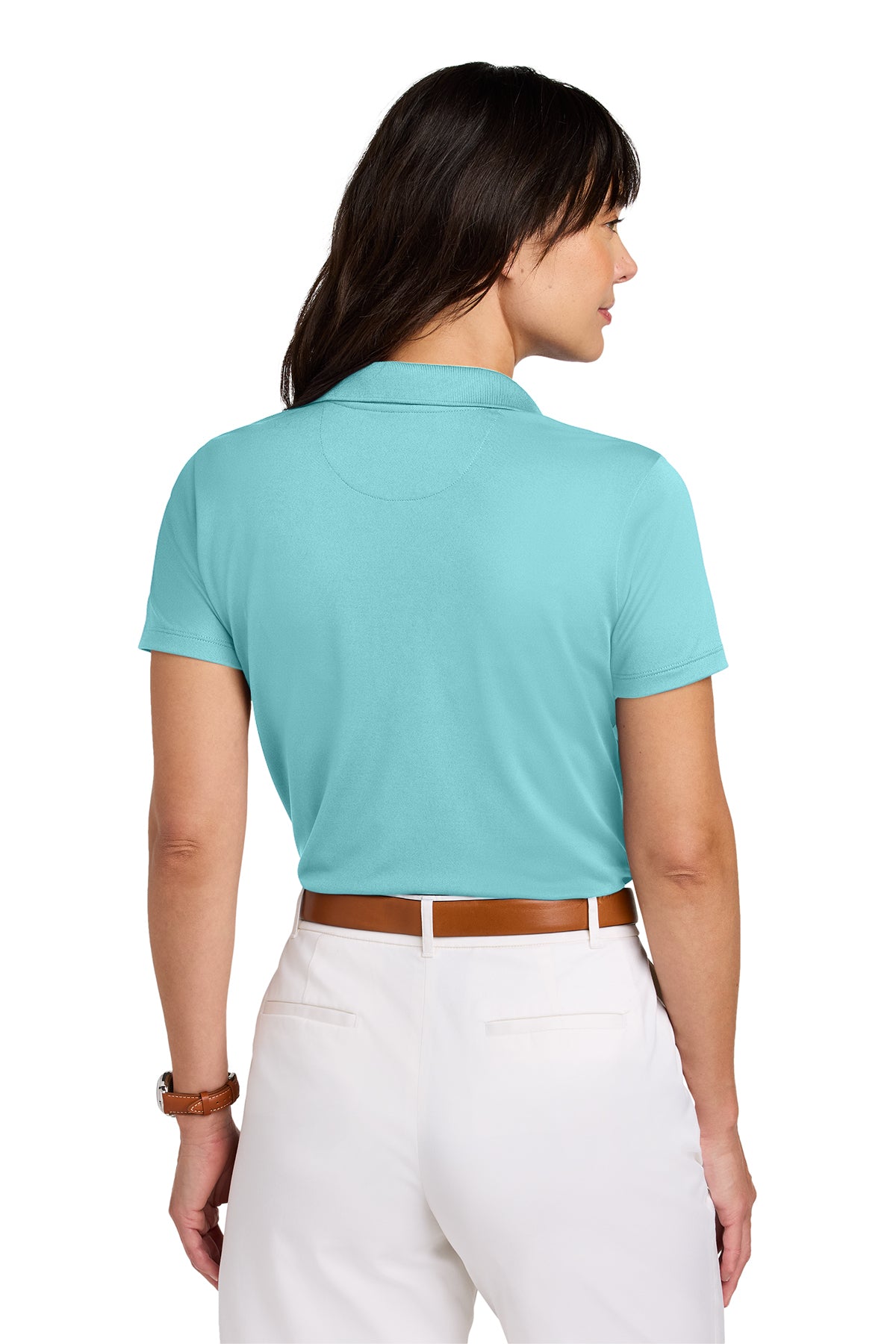 Brooks Brothers Womens Mesh Pique Performance Custom Polos, Soft Mint