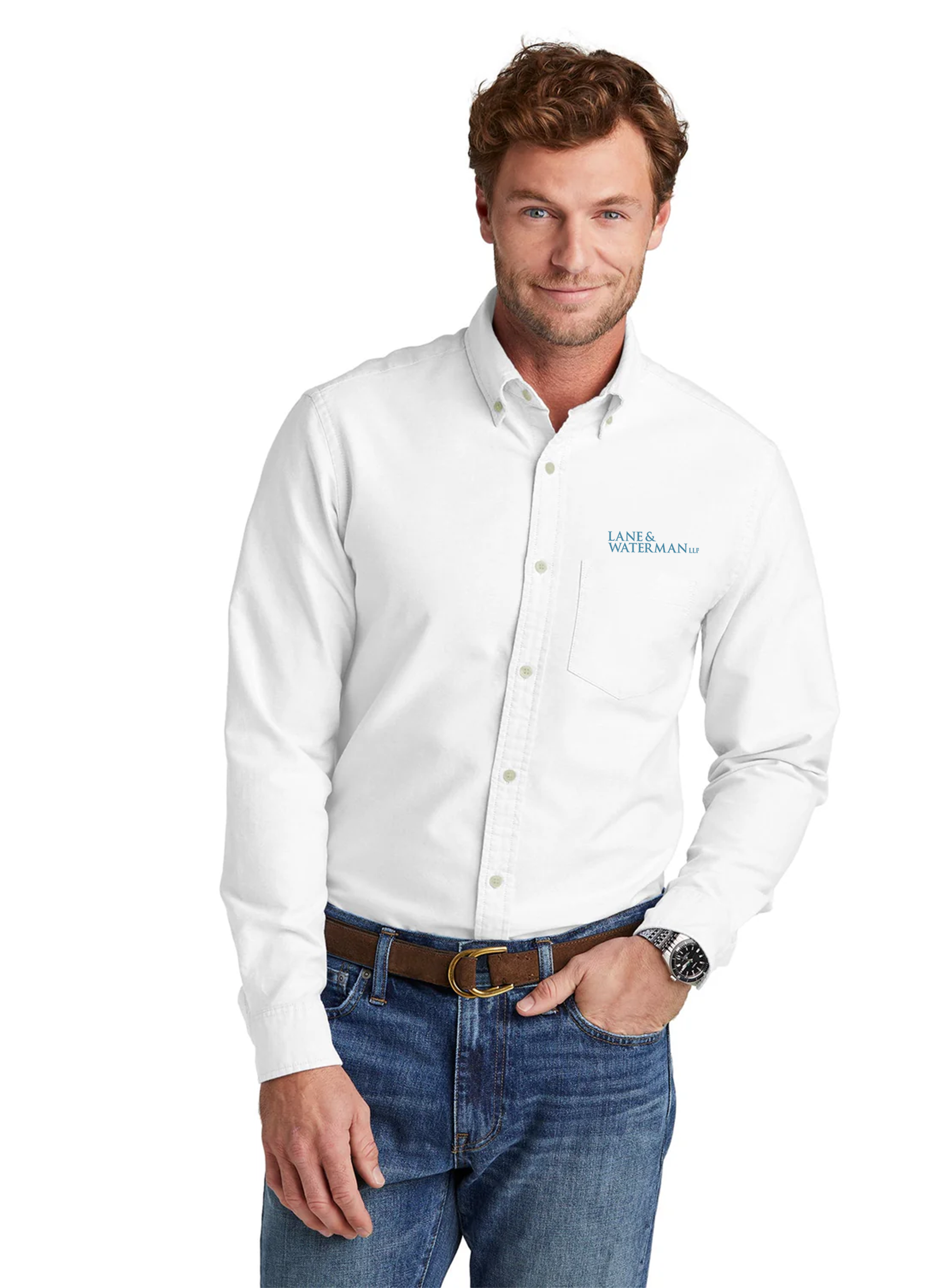 Brooks Brothers Oxford Shirt, White [Lane & Waterman]