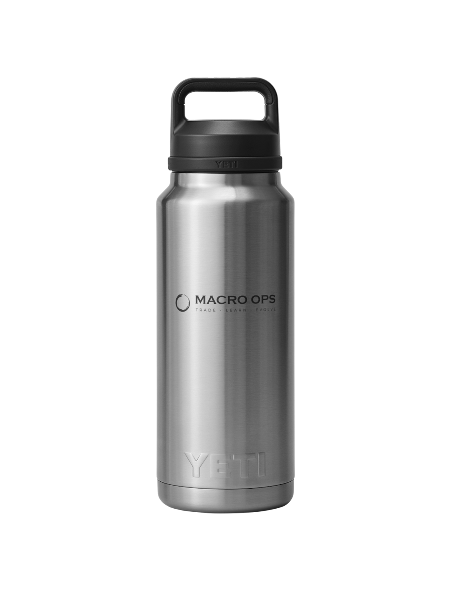 YETI 36 Oz Rambler Bottle with Chug Cap, Stainless [Macro Ops]