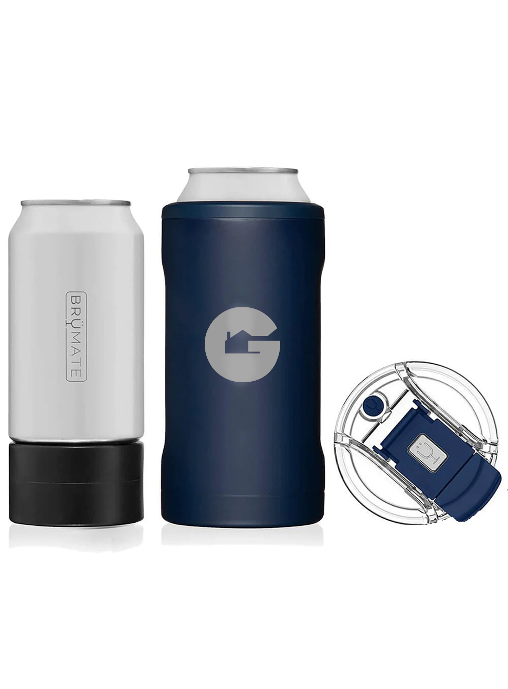 Brumate Hopsulator Trio, 3 In 1 Can Coolers, Navy [Gershman Mortgage]