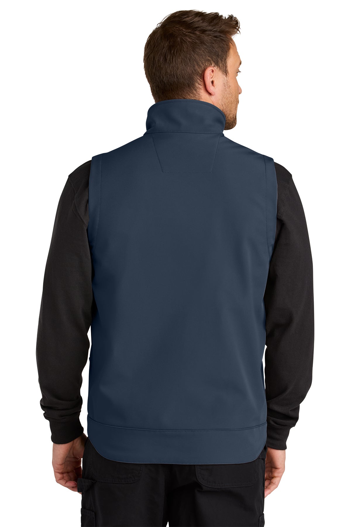 Carhartt Rain Defender Soft Shell Custom Vests, Navy
