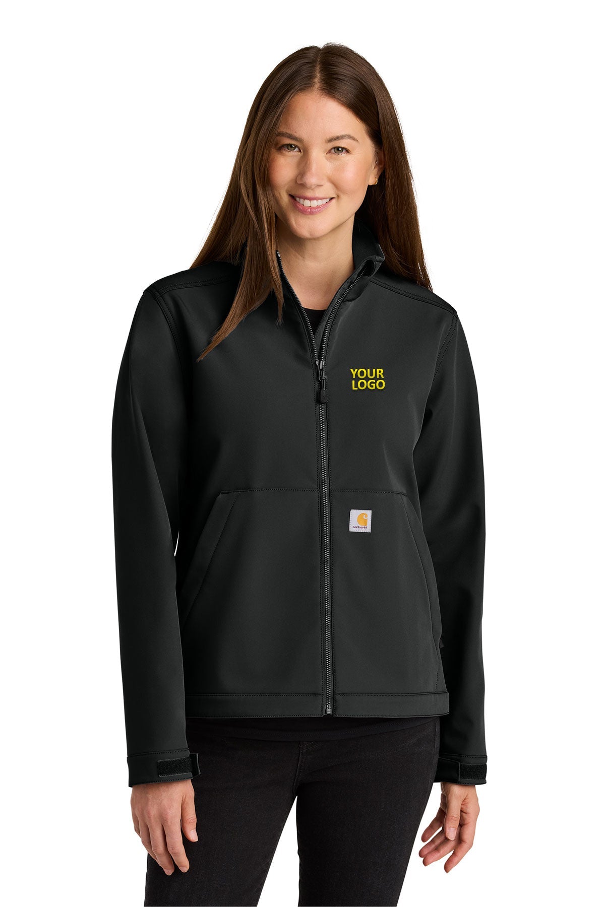 Carhartt Womens Rain Defender Soft Shell Custom Jackets, Black