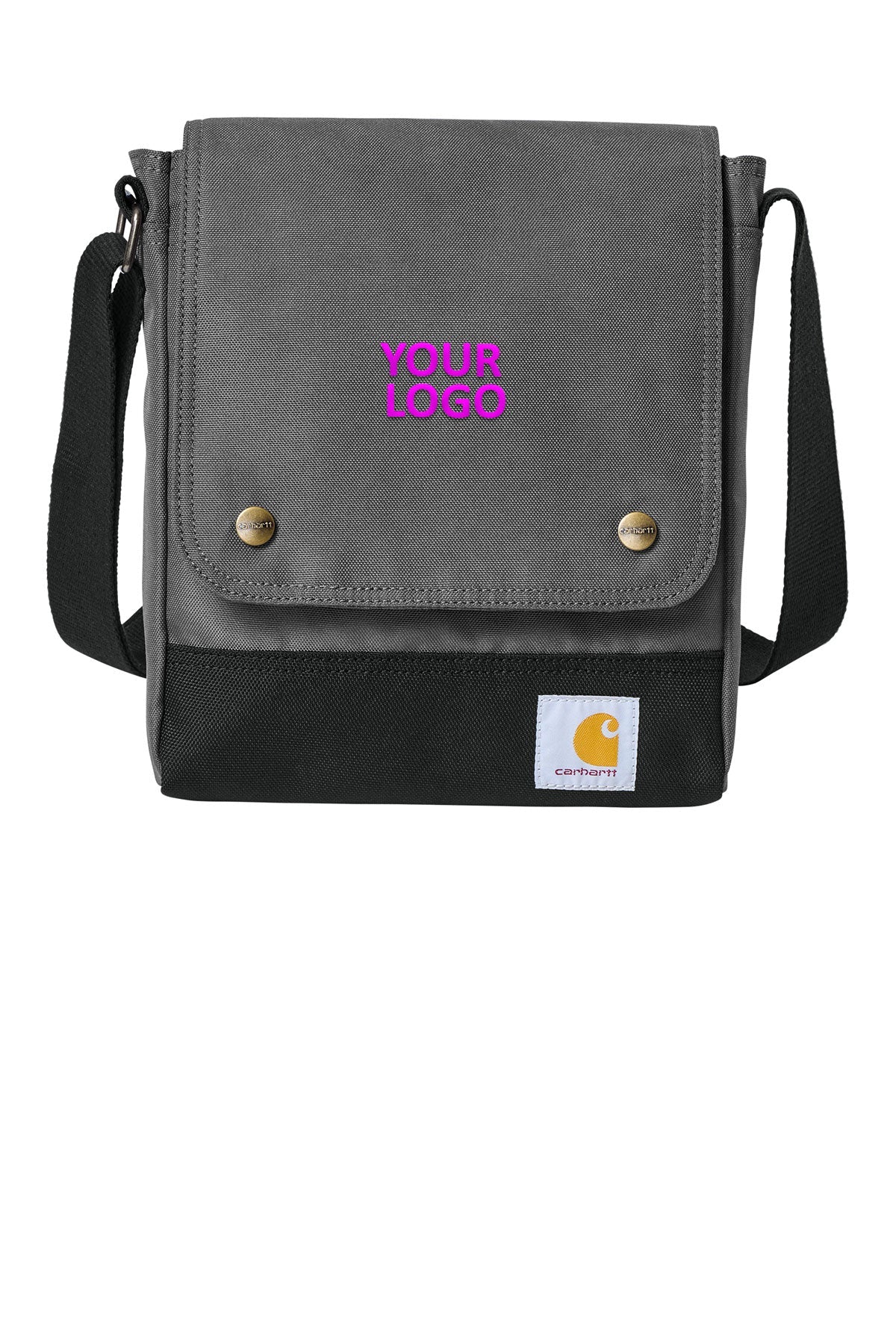 Carhartt Crossbody Custom Snap Bags, Grey