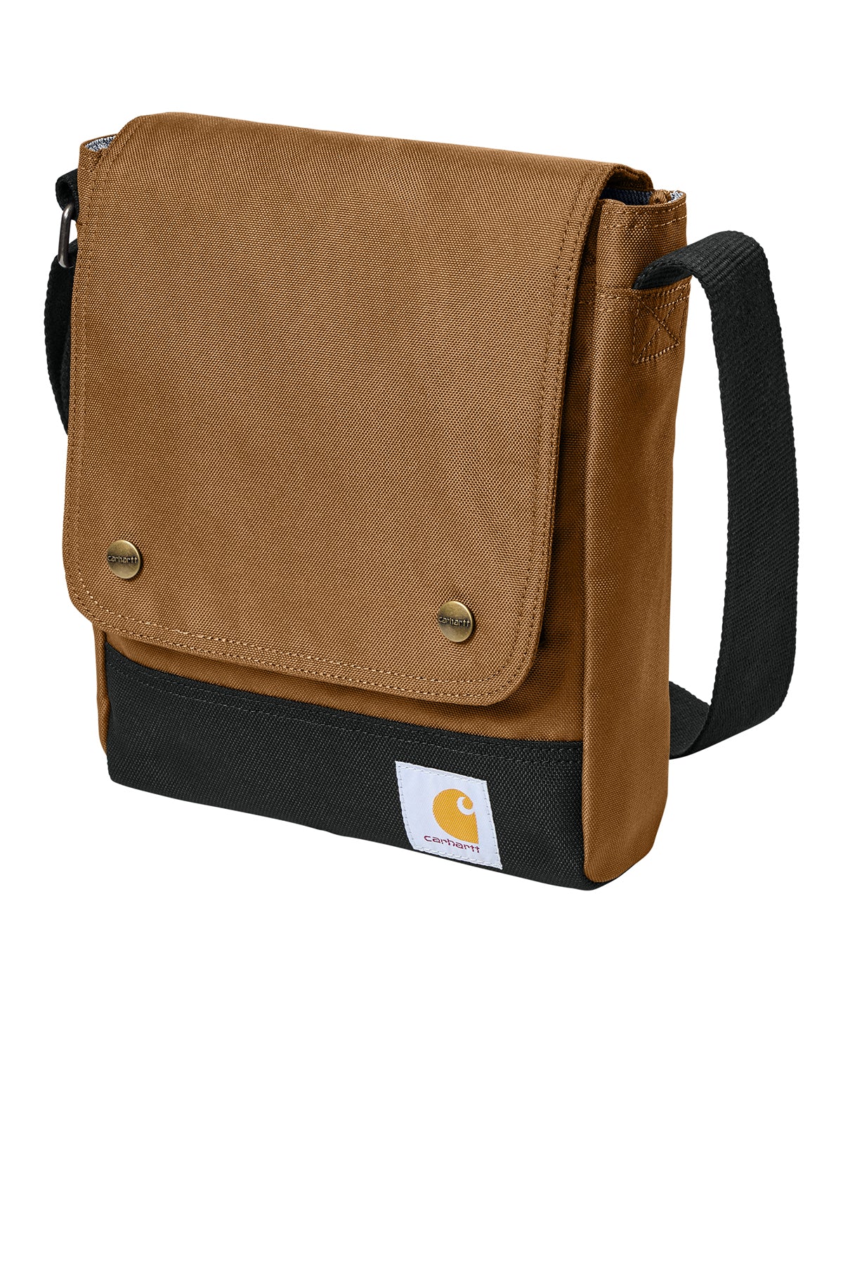 Carhartt Crossbody Custom Snap Bags, Carhartt Brown [White Diamond Realty]