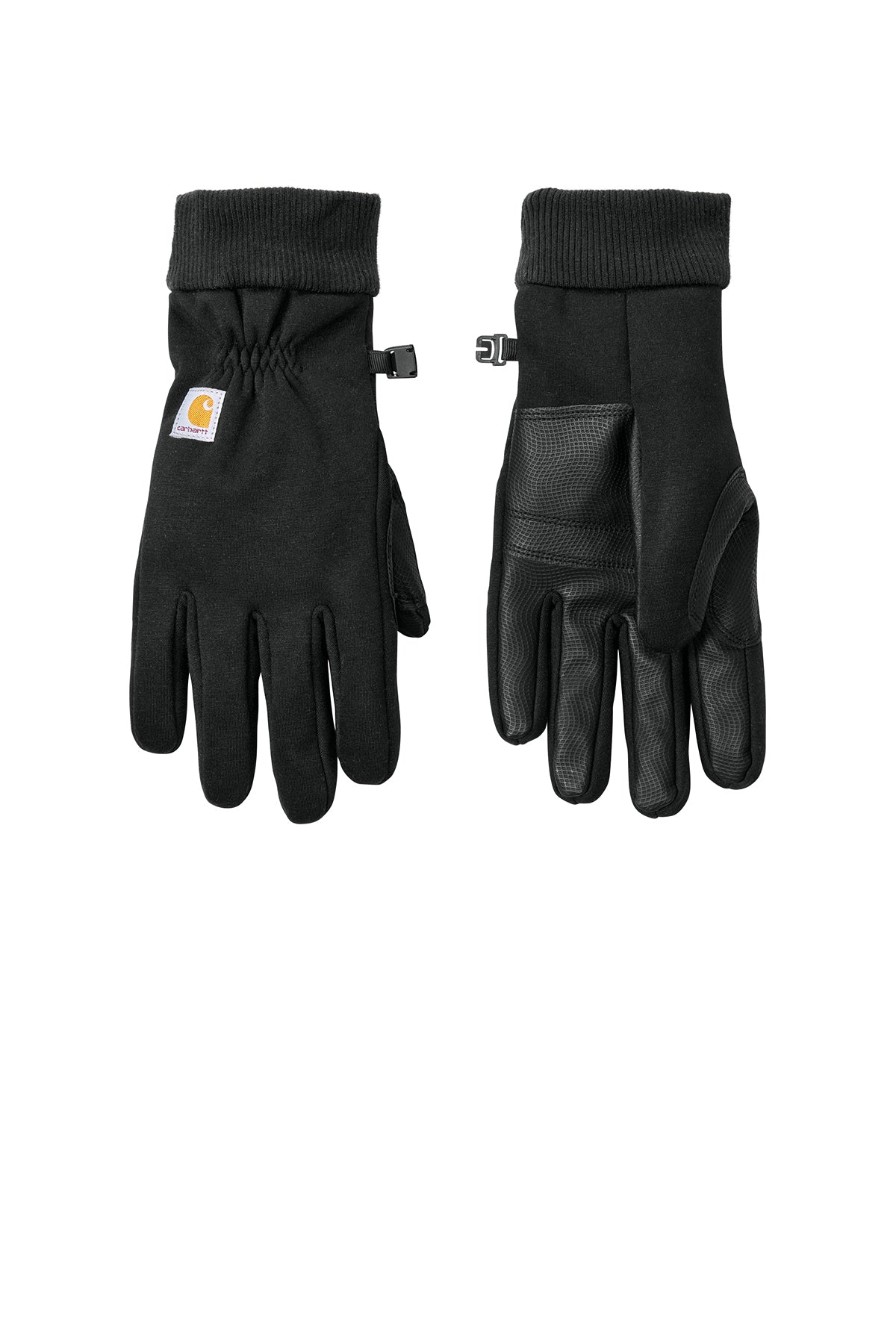Carhartt Thermal-Lined Fleece Touch-Sensitive Custom Gloves, Black
