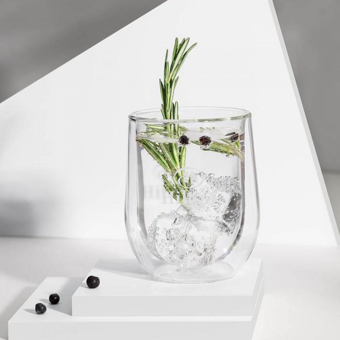 Corkcicle Stemless Glass Set (2), Clear [Gershman Mortgage]