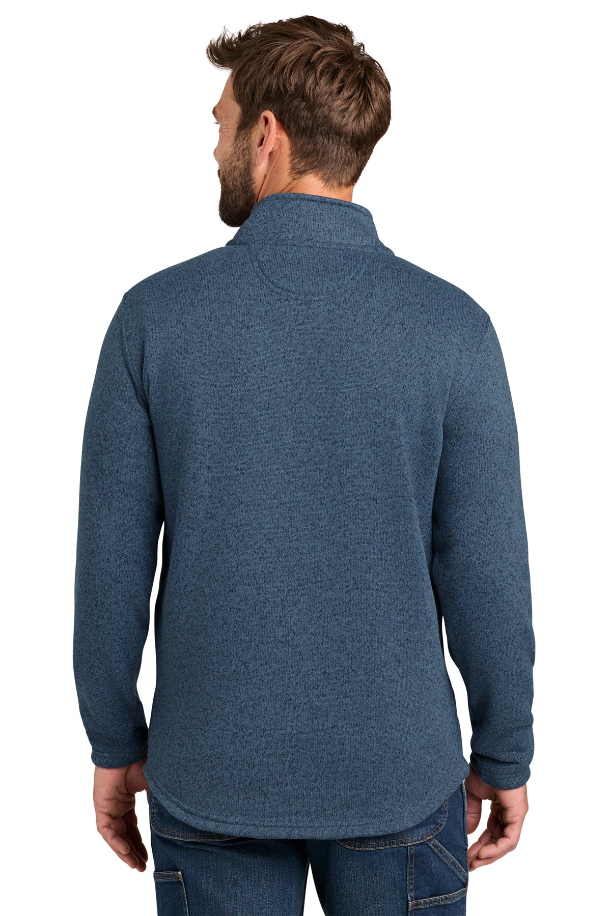 Carhartt Midweight Custom 1/4-Zip Sweater Fleece, Faded Navy