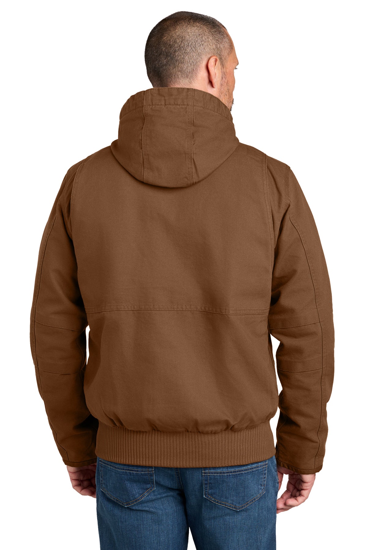 Carhartt Full Swing Washed Custom Duck Active Jac, Red Duck Brown