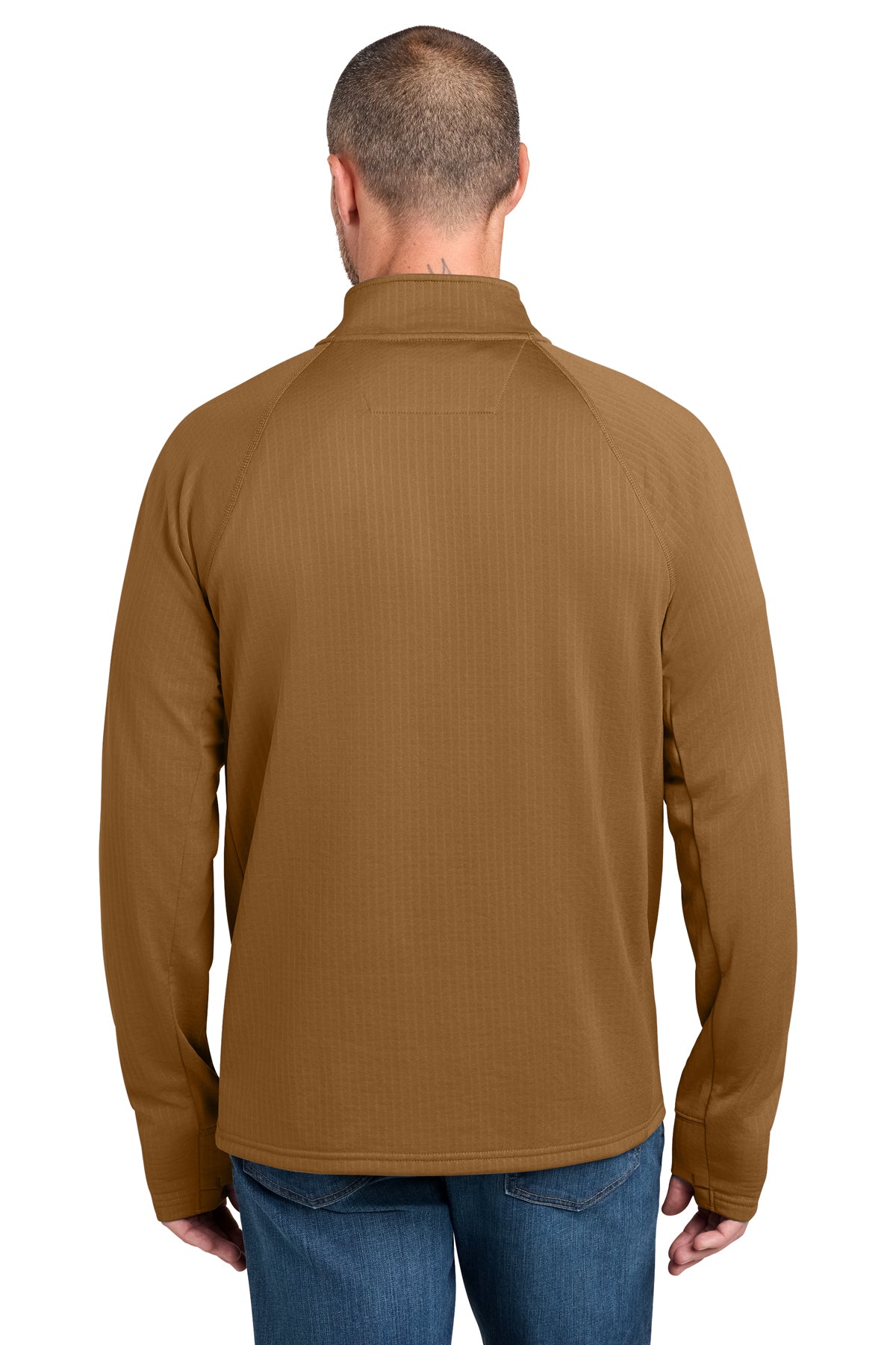Carhartt Force Custom 1/2-Zip Grid Fleece, Carhartt Brown