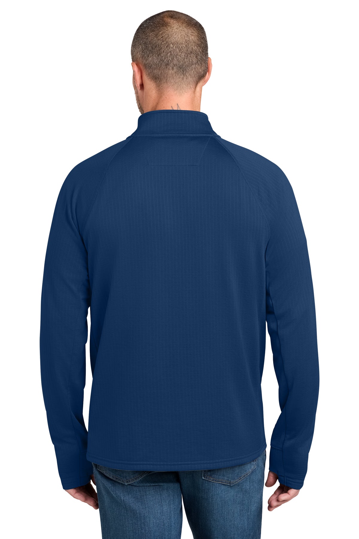 Carhartt Force Custom 1/2-Zip Grid Fleece, Dark Cobalt Blue