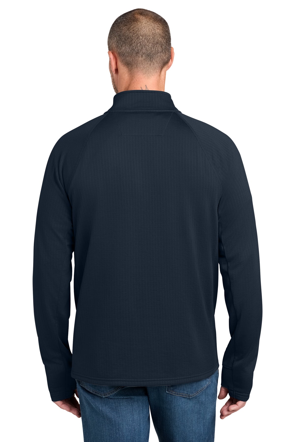 Carhartt Force Custom 1/2-Zip Grid Fleece, Navy