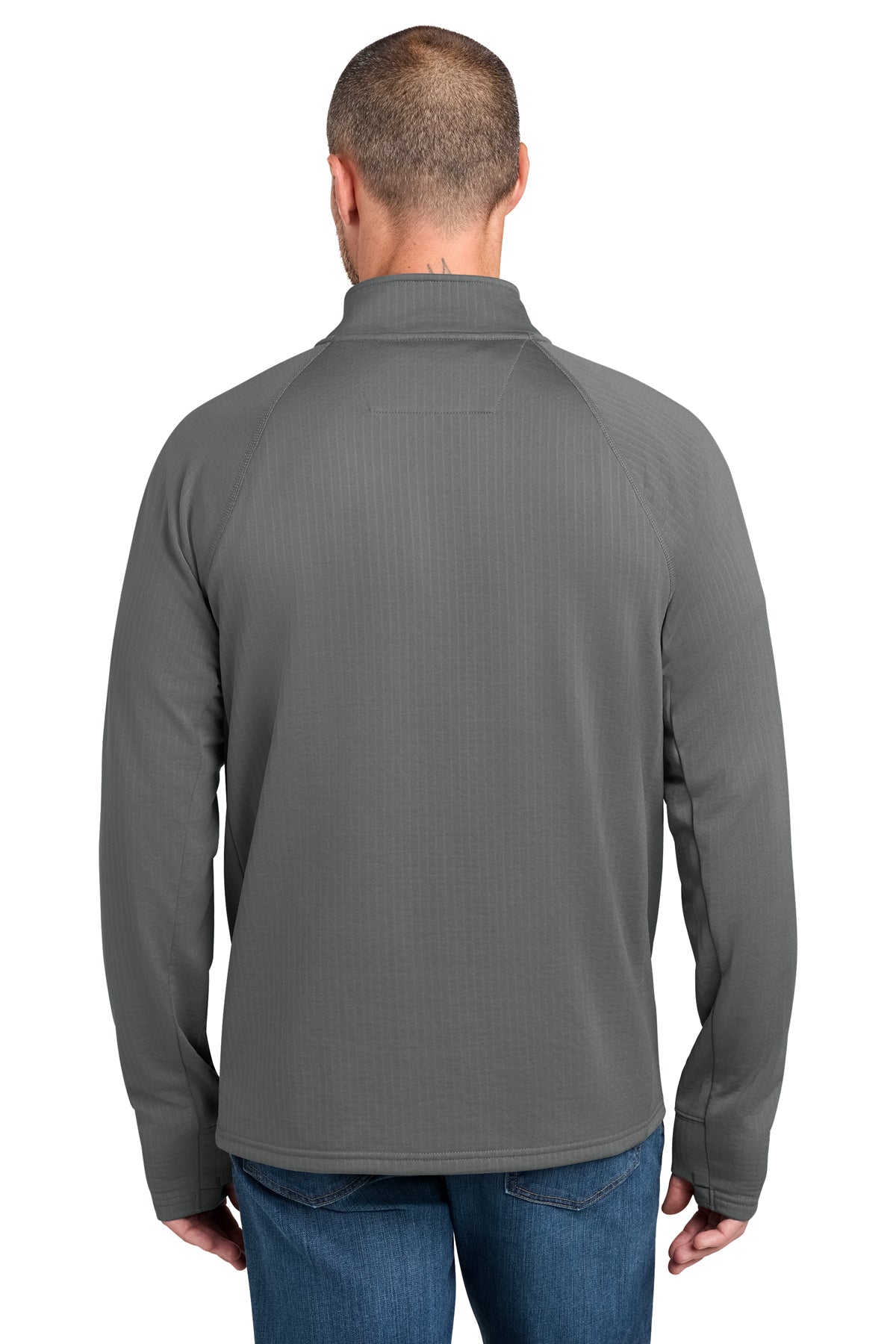 Carhartt Force Custom 1/2-Zip Grid Fleece, Steel
