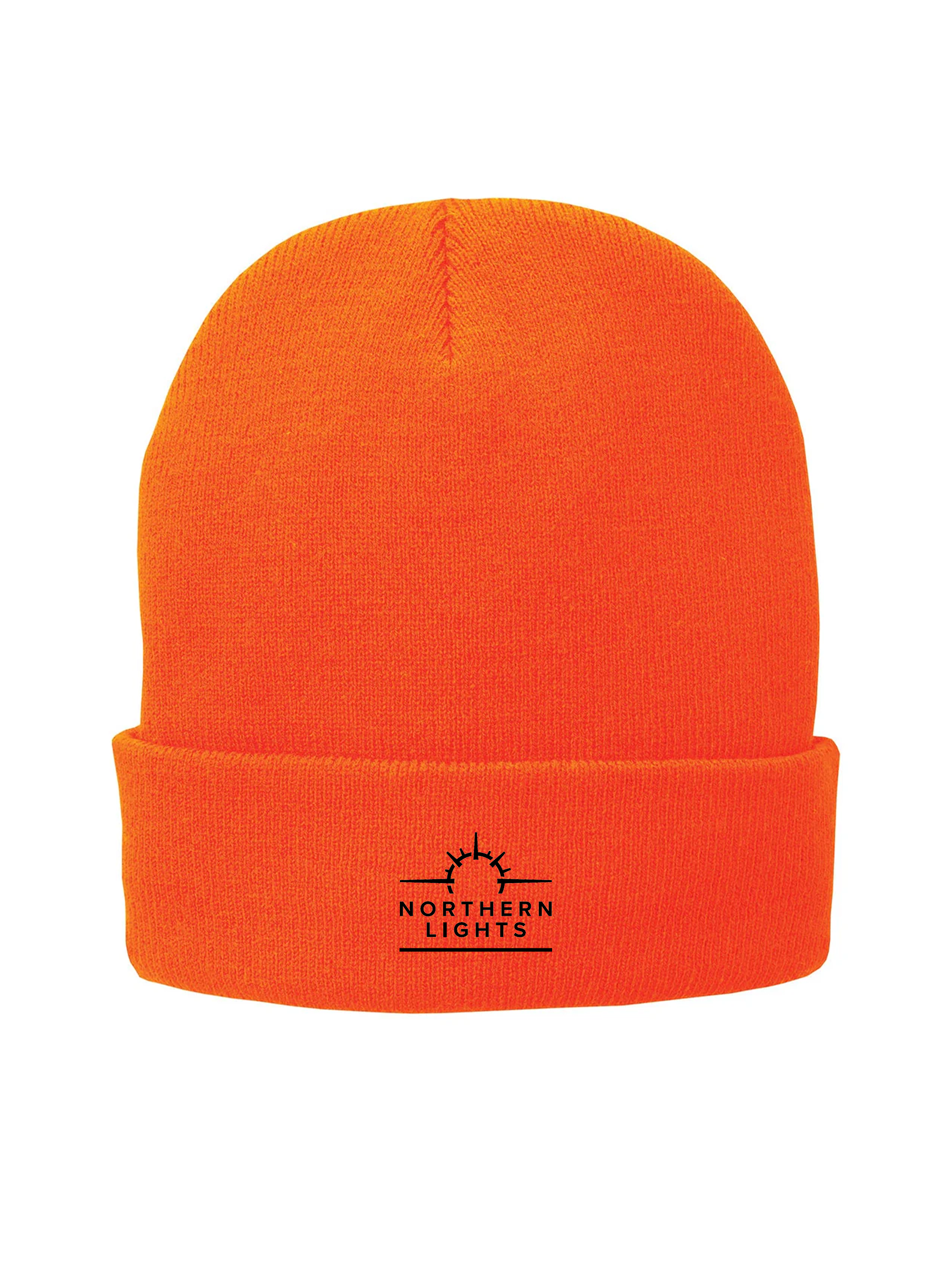 Port & Company Fleece Lined Knit Cap, Orange [Northern Lights Locating & Inspection]