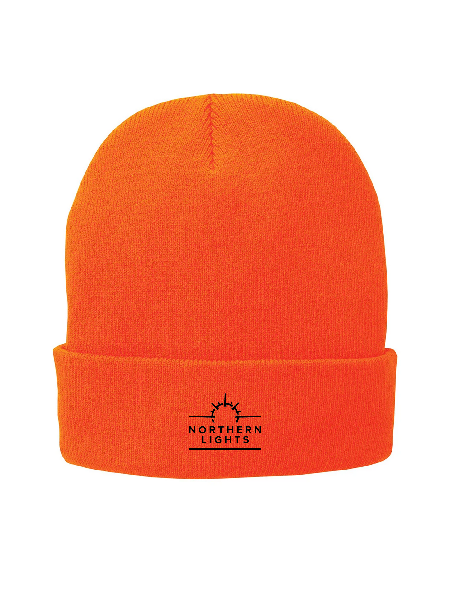 Port & Company Fleece Lined Knit Cap, Orange [Northern Lights Locating & Inspection]