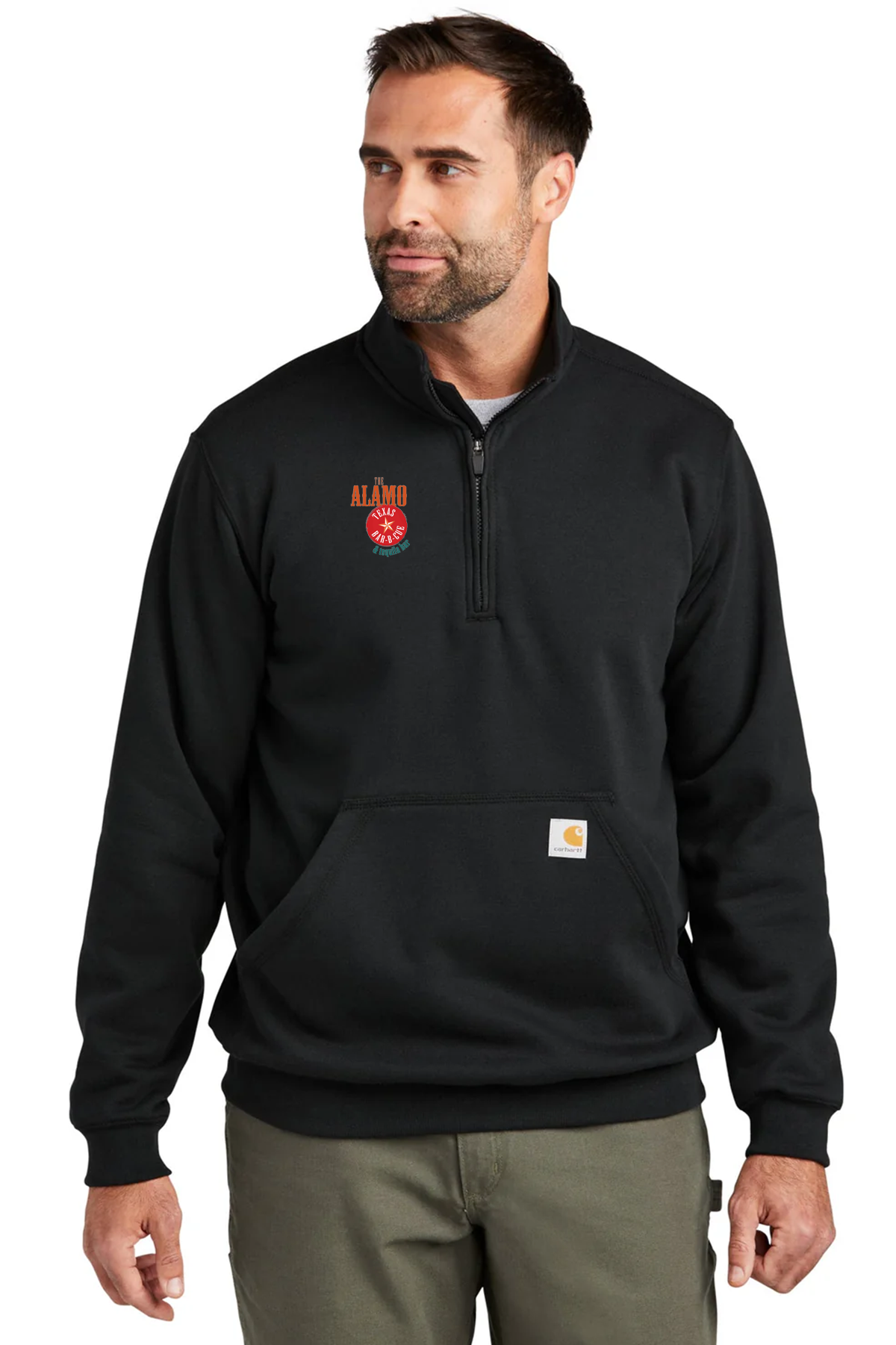 Carhartt Mock Neck Sweatshirt, Black [Mariano Restaurant Group]