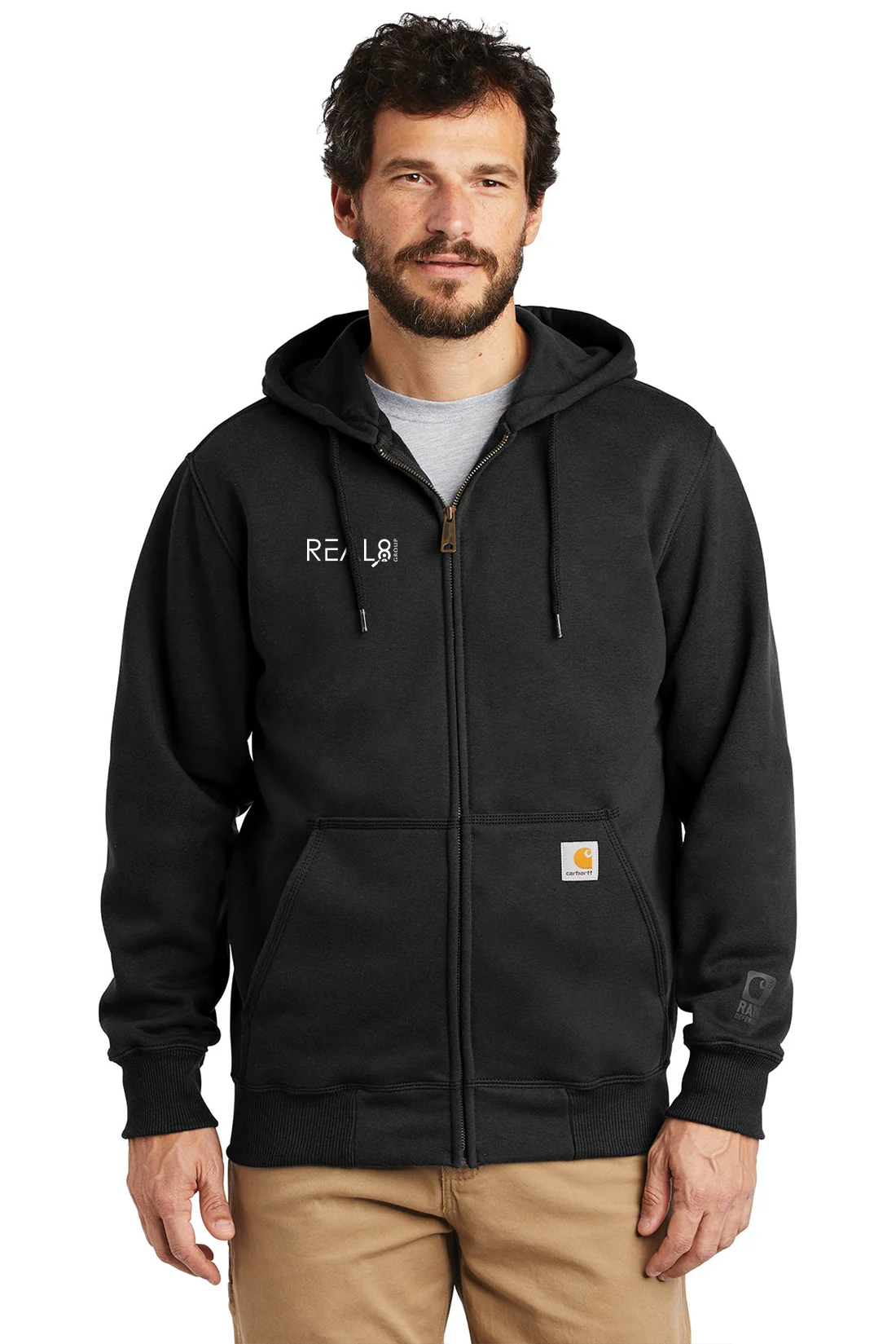 Carhartt Rain Defender Paxton Zip Hoodie, Black [Real8 Group]
