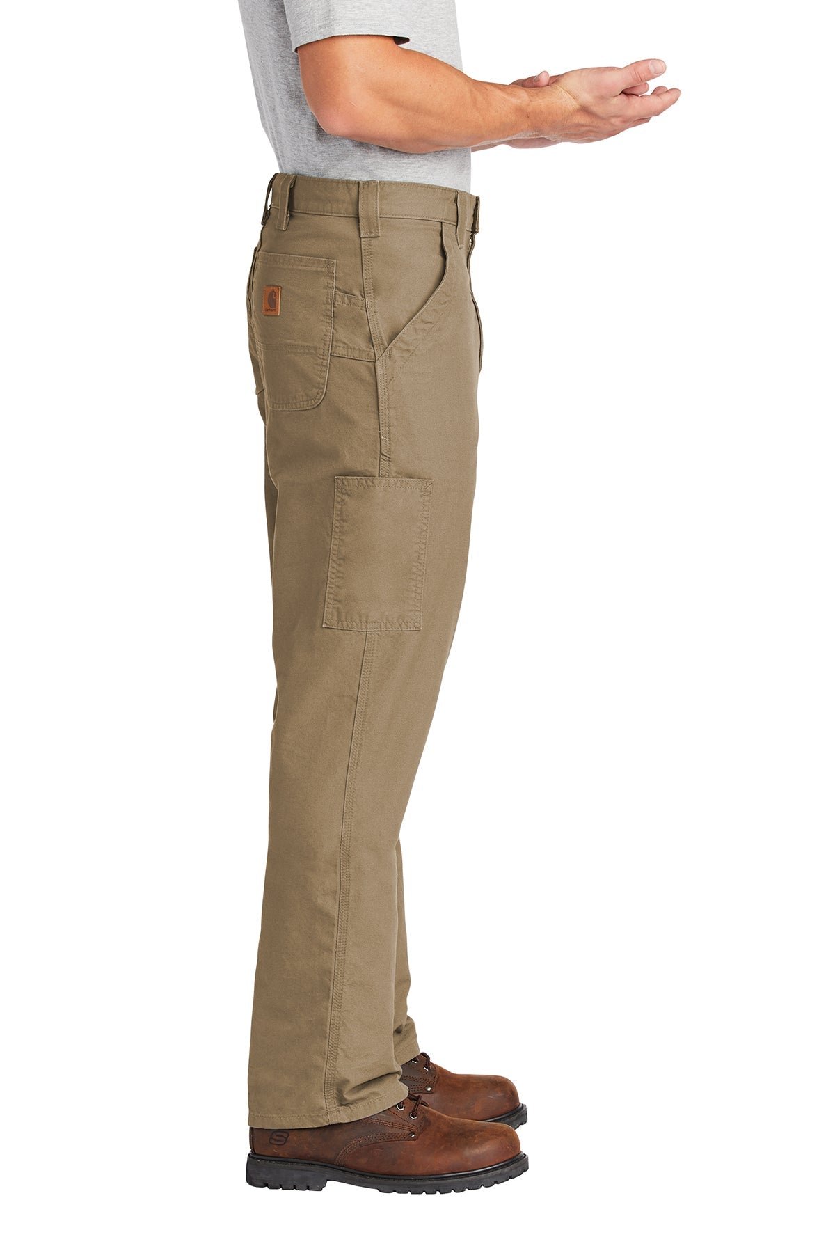 Carhartt Canvas Work Custom Dungaree, Dark Khaki [Solar Pile Driver]
