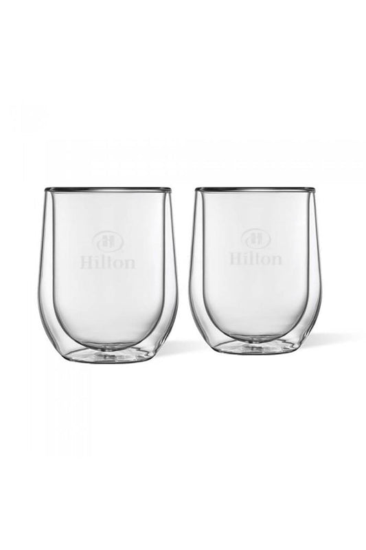 hirsch corkcicle stemless glass set (2) ck-stemsetc
