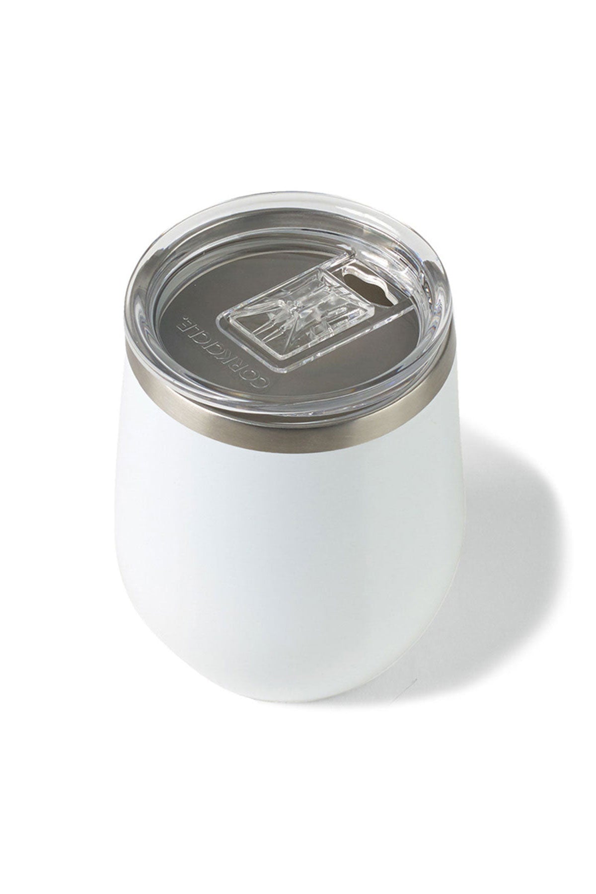 Custom CORKCICLE Stemless Wine Cup 12 Oz White