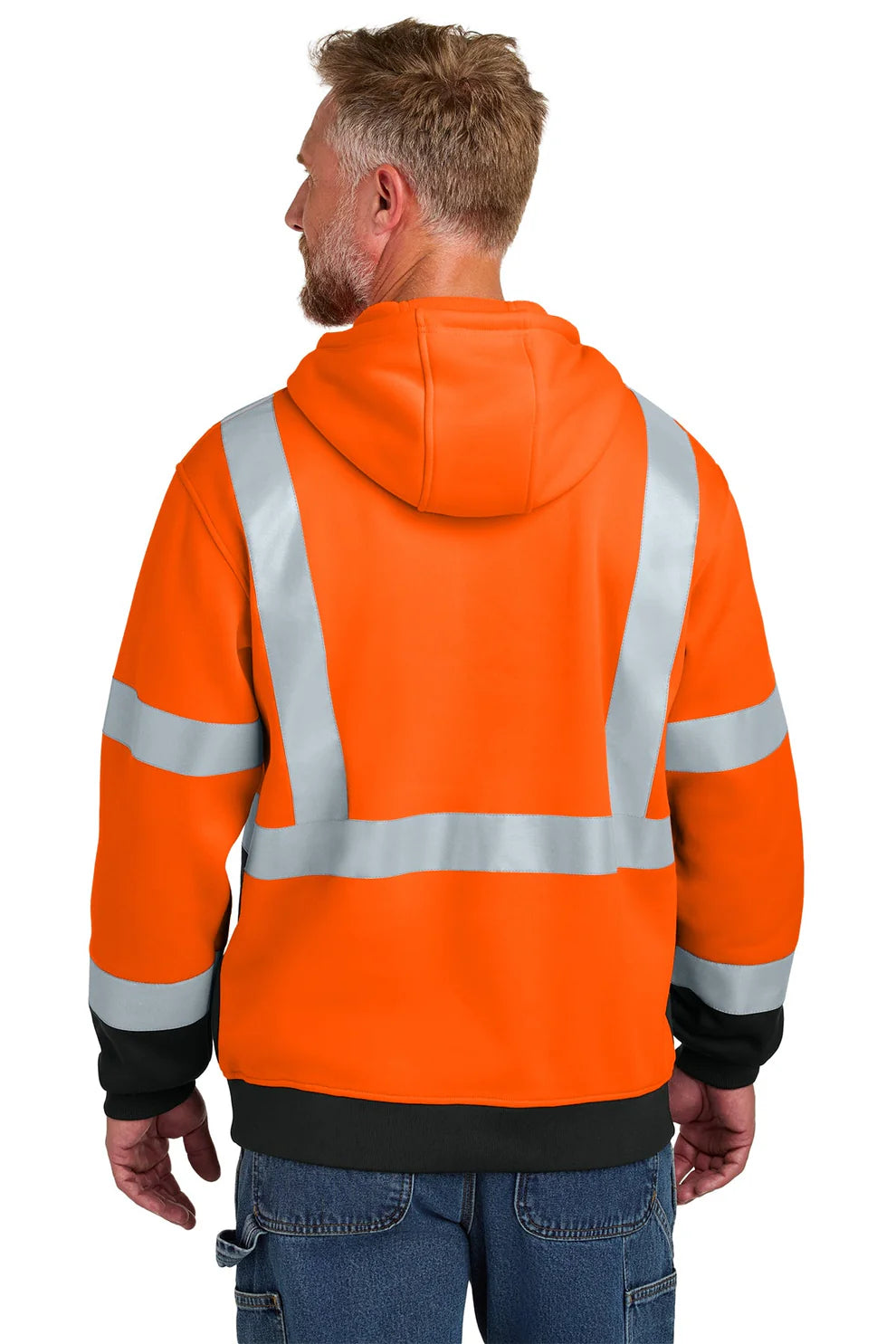 CornerStone ANSI 107 Class 3 Heavy-Duty Fleece Hoodie, Safety Orange [Northern Lights Locating & Inspection]