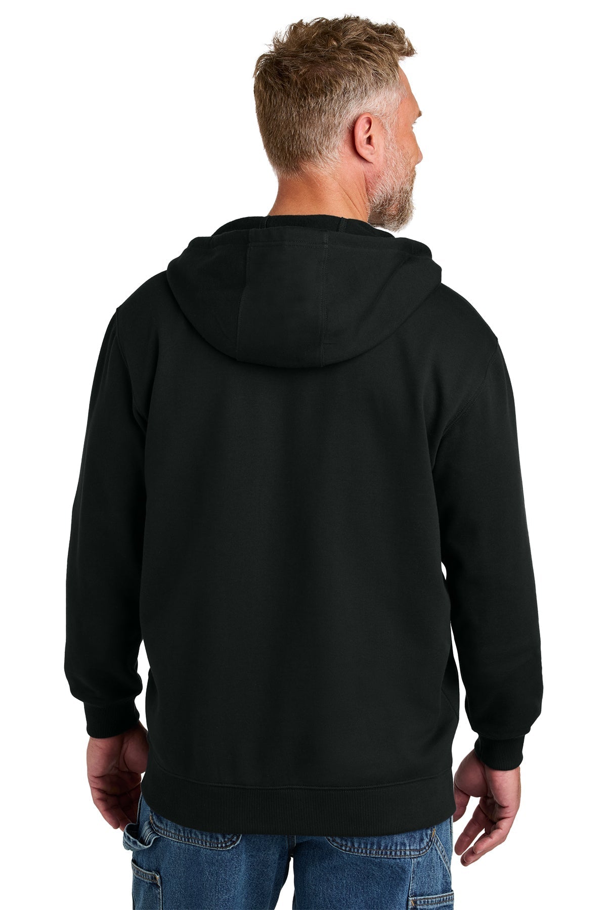CornerStone Tough Fleece Custom Full-Zip Hoodies, Black [sean@hearthcorp.com]
