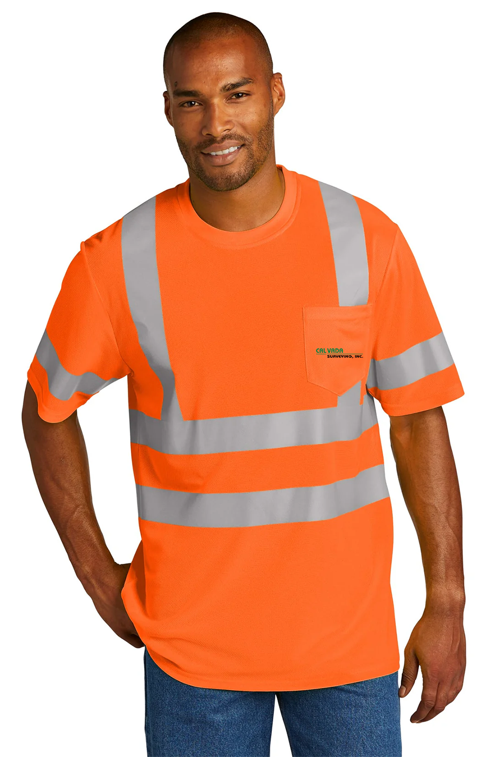 CornerStone ANSI 107 Class 3 Mesh Tee, Safety Orange [Calvada Surveying Inc]