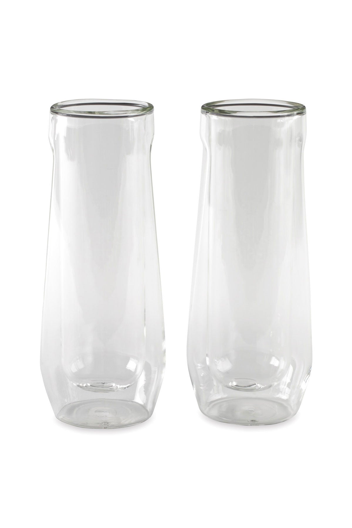Corkcicle Flute Custom Glass Set (2), Clear