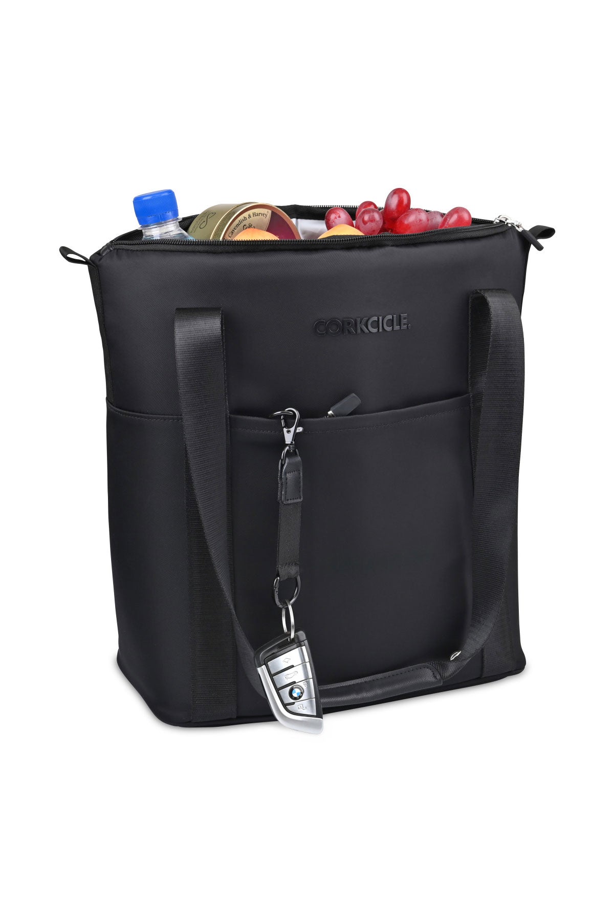 Corkcicle Series A Tote Custom Cooler, Black [Brown Harris Stevens]