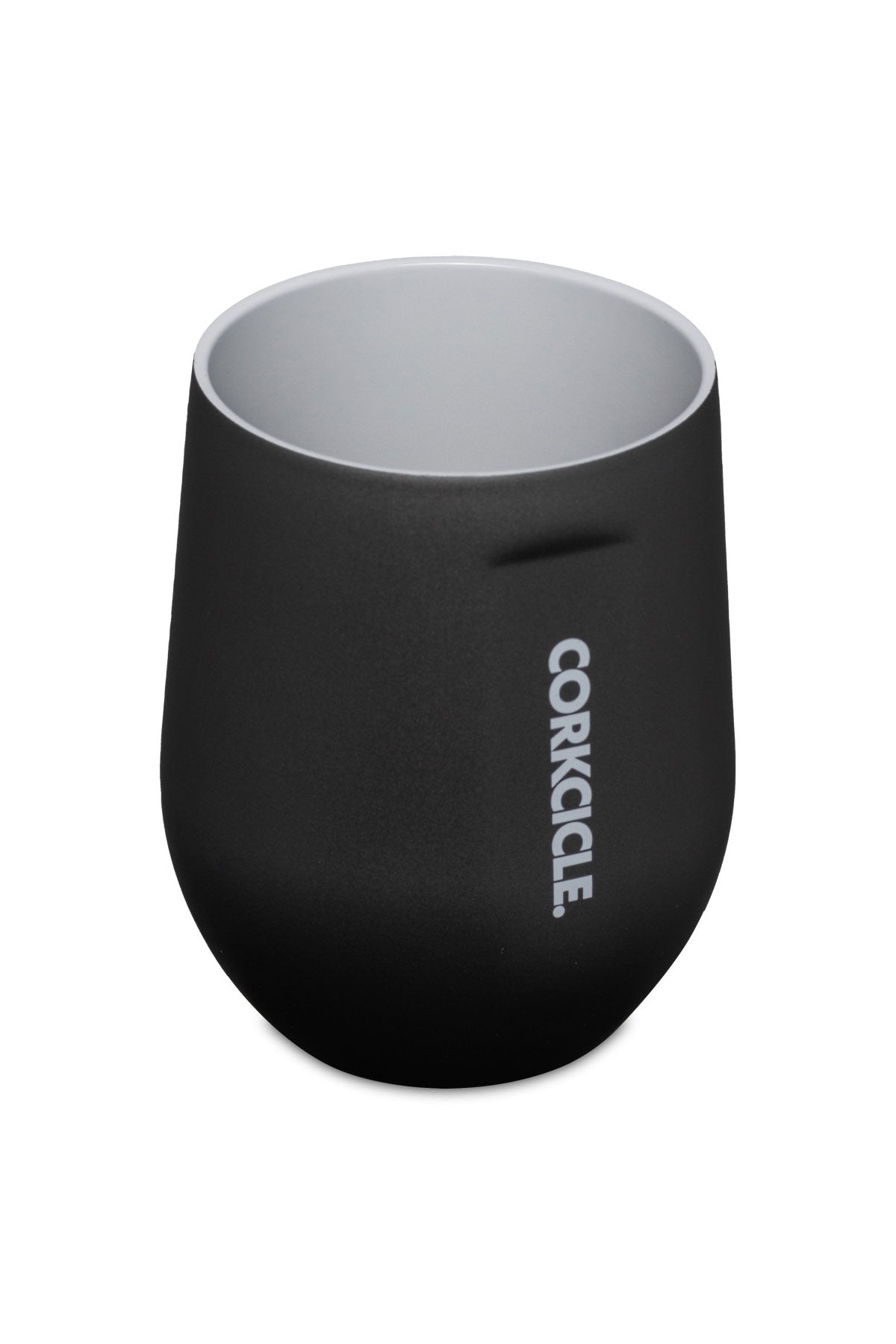 Corkcicle Pure Taste Stemless Wine Custom Cup 12 Oz, Black