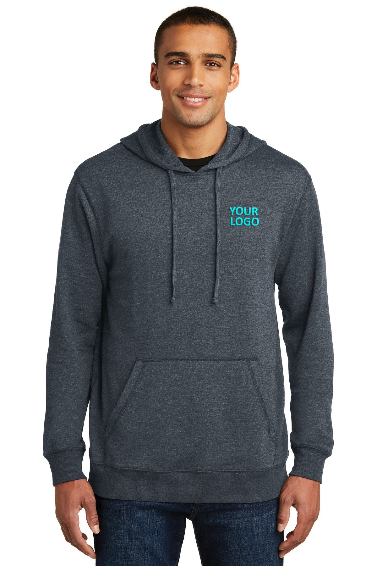 district made_dm391 _heathered navy_company_logo_sweatshirts