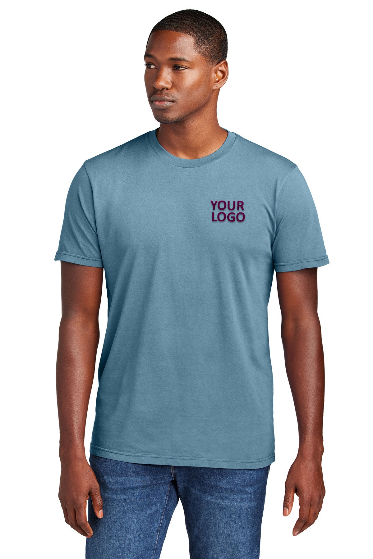 District Wash Custom Tee's, Dusk Blue