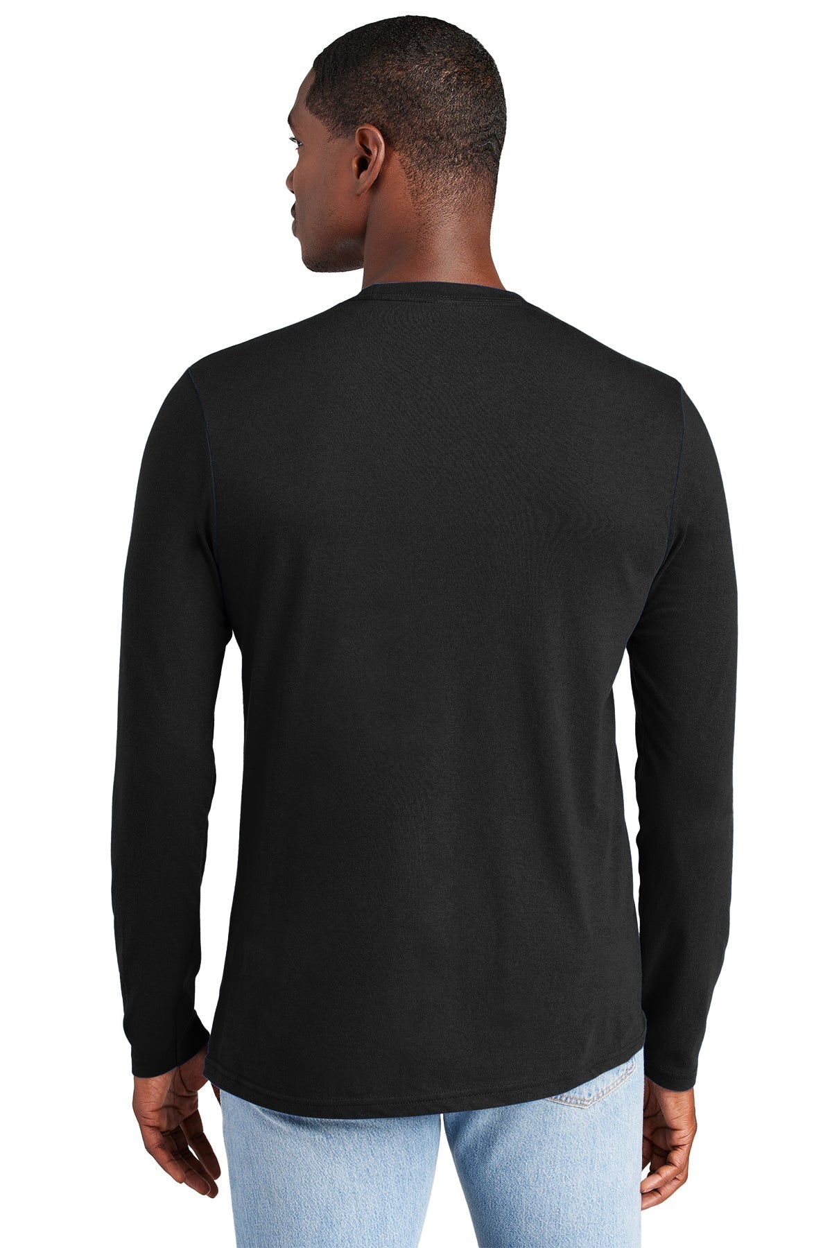 District Young Mens Very Important Long Sleeve Tee's, Black [BC Forward]