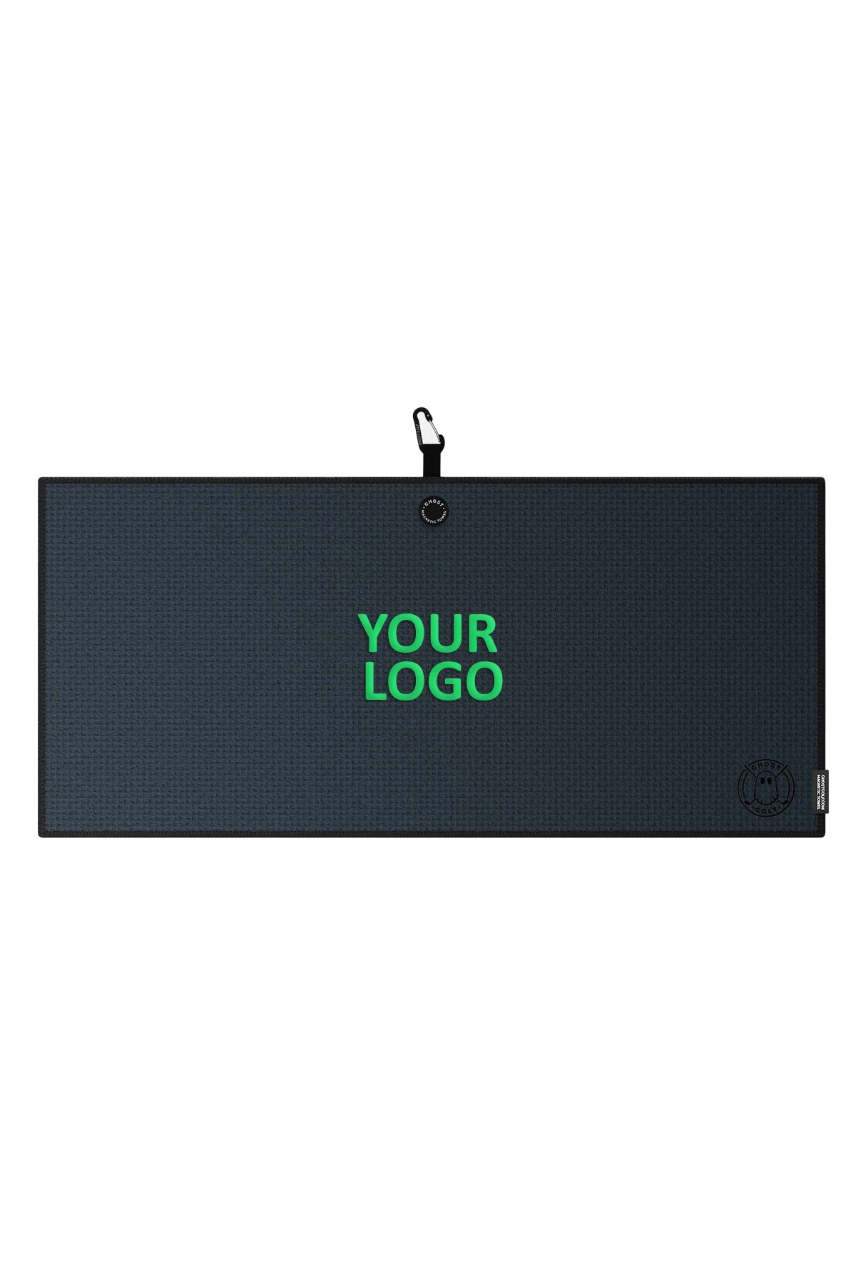 Custom Golf Towel Ghost Caddie Dark Grey