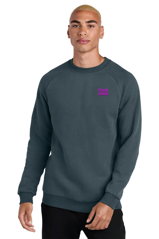 District Deep Steel Blue DT7804 custom dri fit sweatshirts