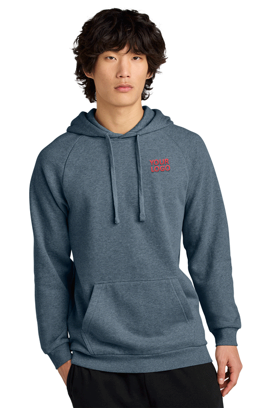 District Flint Blue Heather DT7800 custom logo sweatshirts