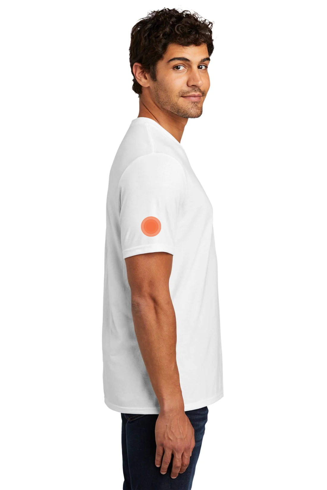 District Perfect Tri V-Neck Tee, White [Launch]