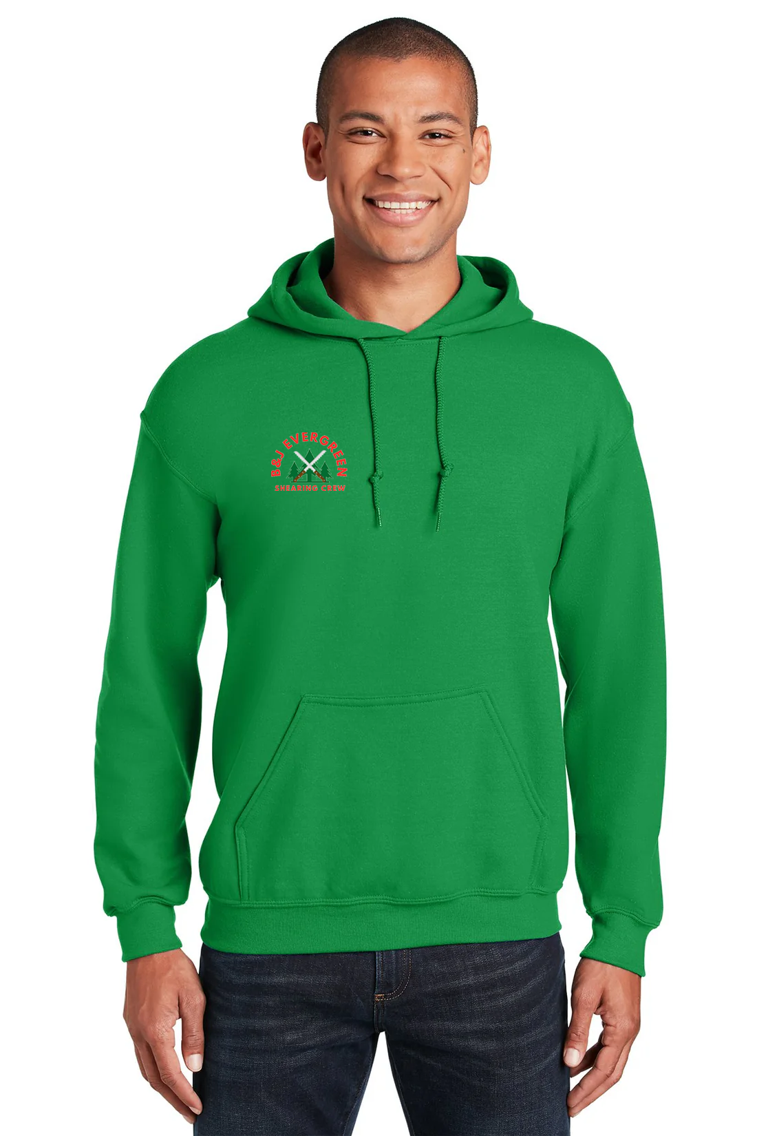Gildan Heavy Blend Hooded Sweatshir,t Irish Green [B&J Evergreen]