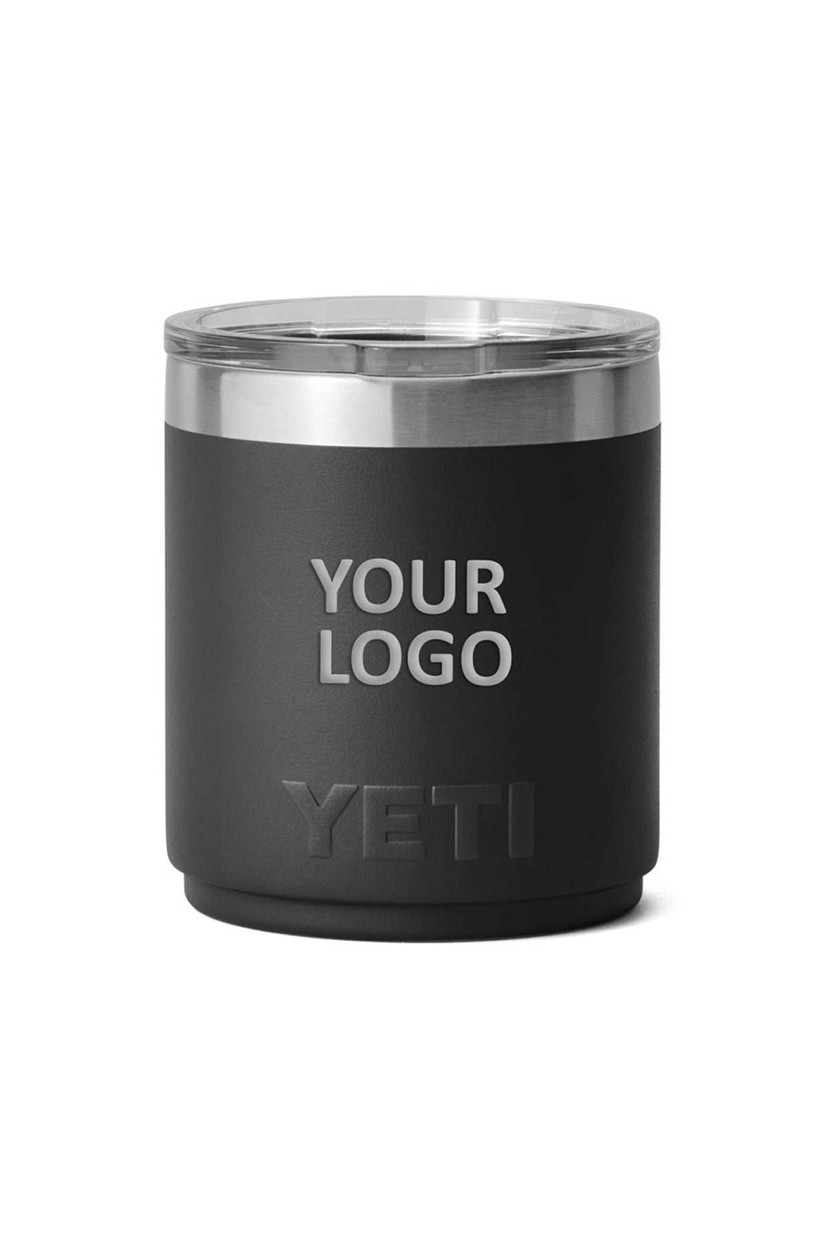 YETI Custom 10 oz Lowballs with Magslider Lid, Black