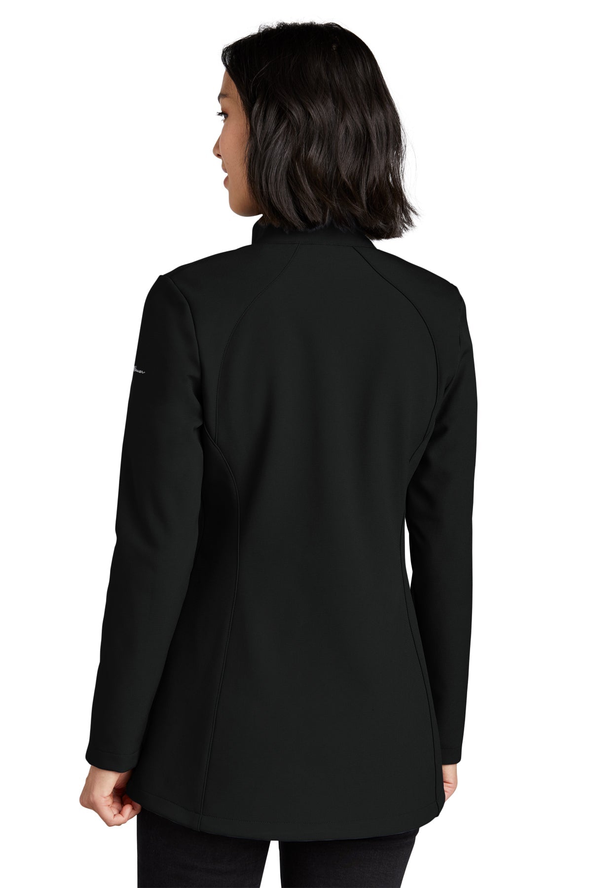 Eddie Bauer Womens Stretch Soft Shell Custom Jackets, Deep Black [Milford Mining Company Utah]