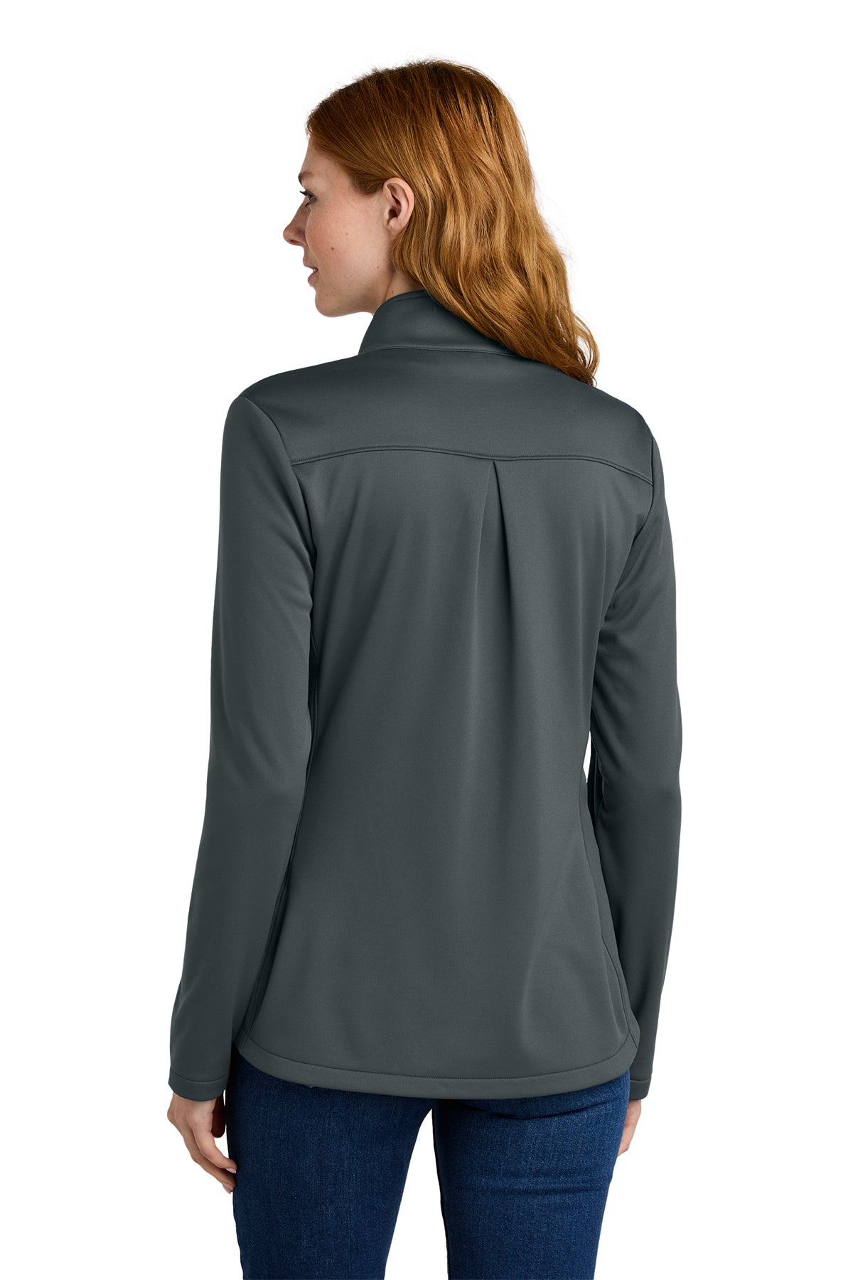 Eddie Bauer Womens Smooth Mid Layer Fleece Custom Full-Zips, Iron Gate