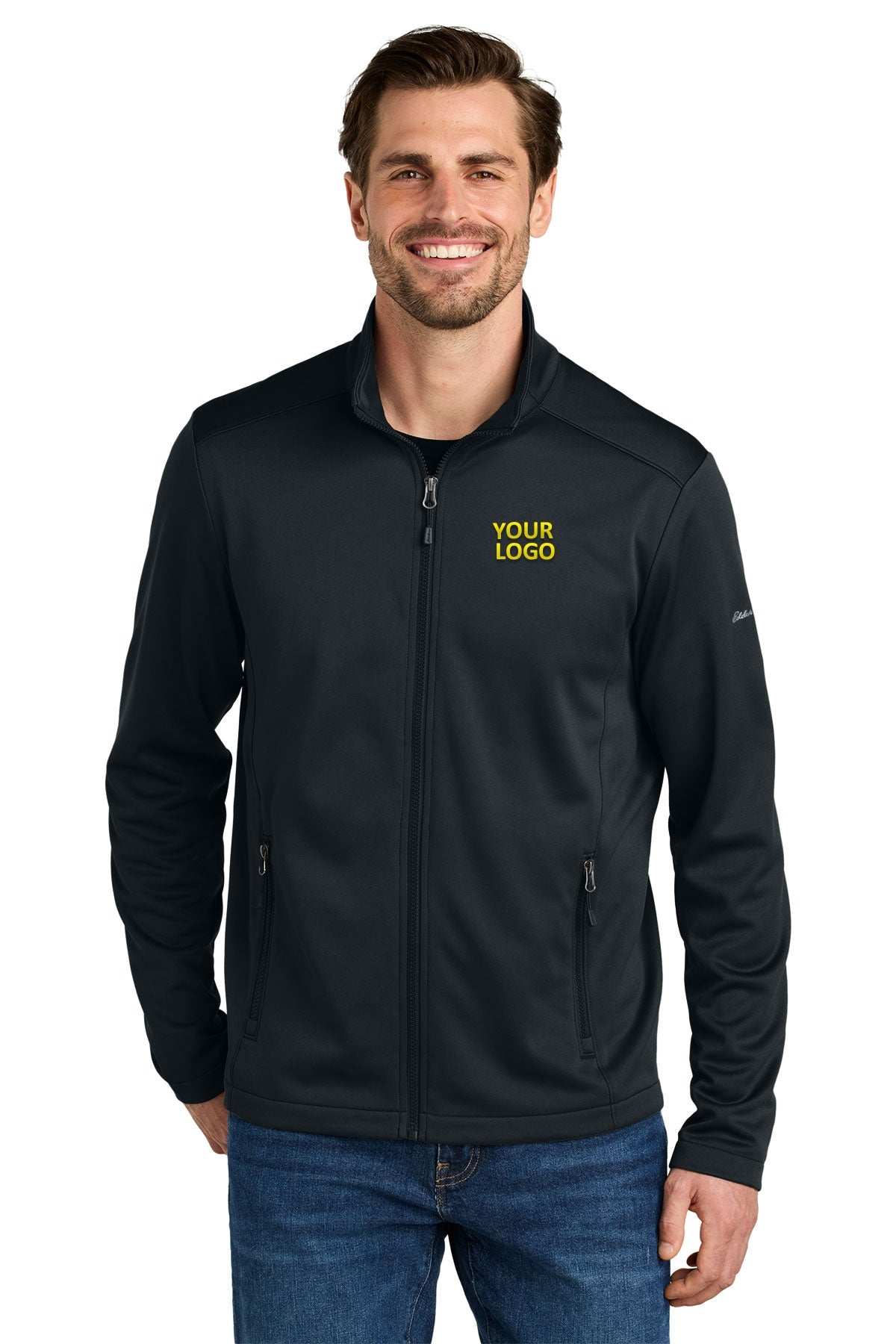 Eddie Bauer Black EB2460 company logo jackets