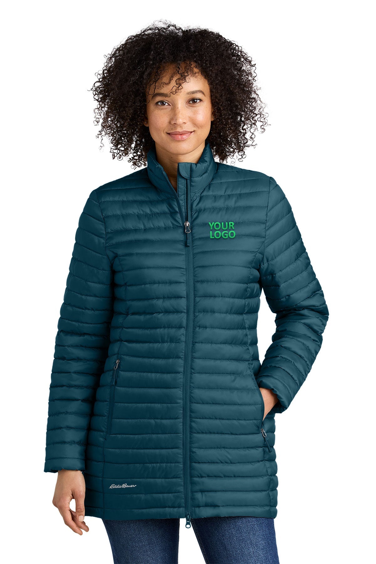Eddie Bauer Adriatic Blue EB515 company embroidered jackets