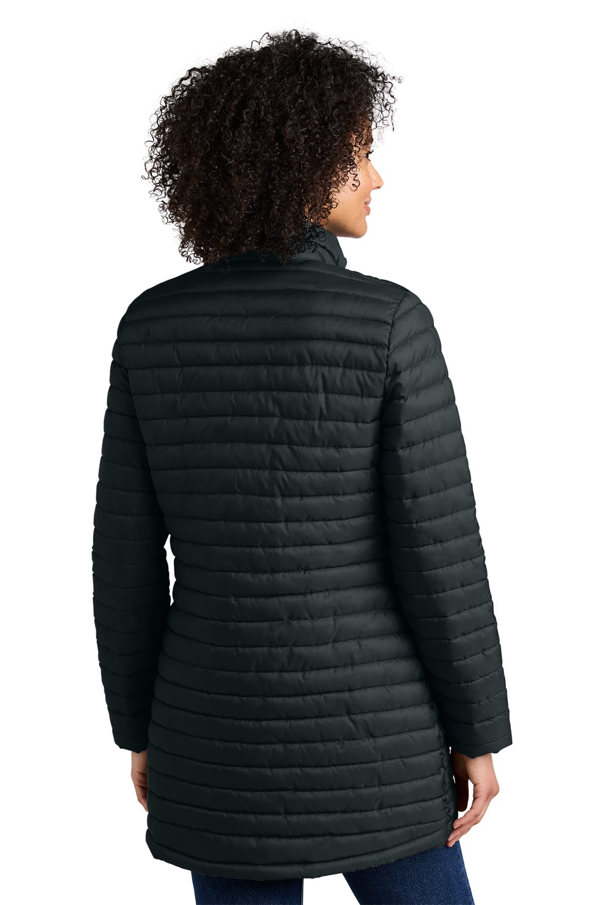 Eddie Bauer Womens Packable Quilted Custom Full-Zips, Black