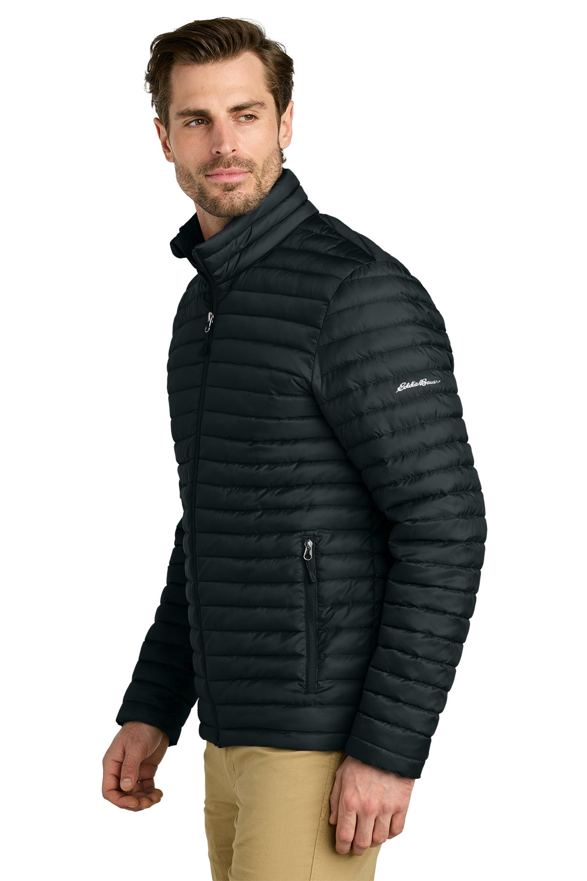 Eddie Bauer Packable Quilted Custom Full-Zips, Black