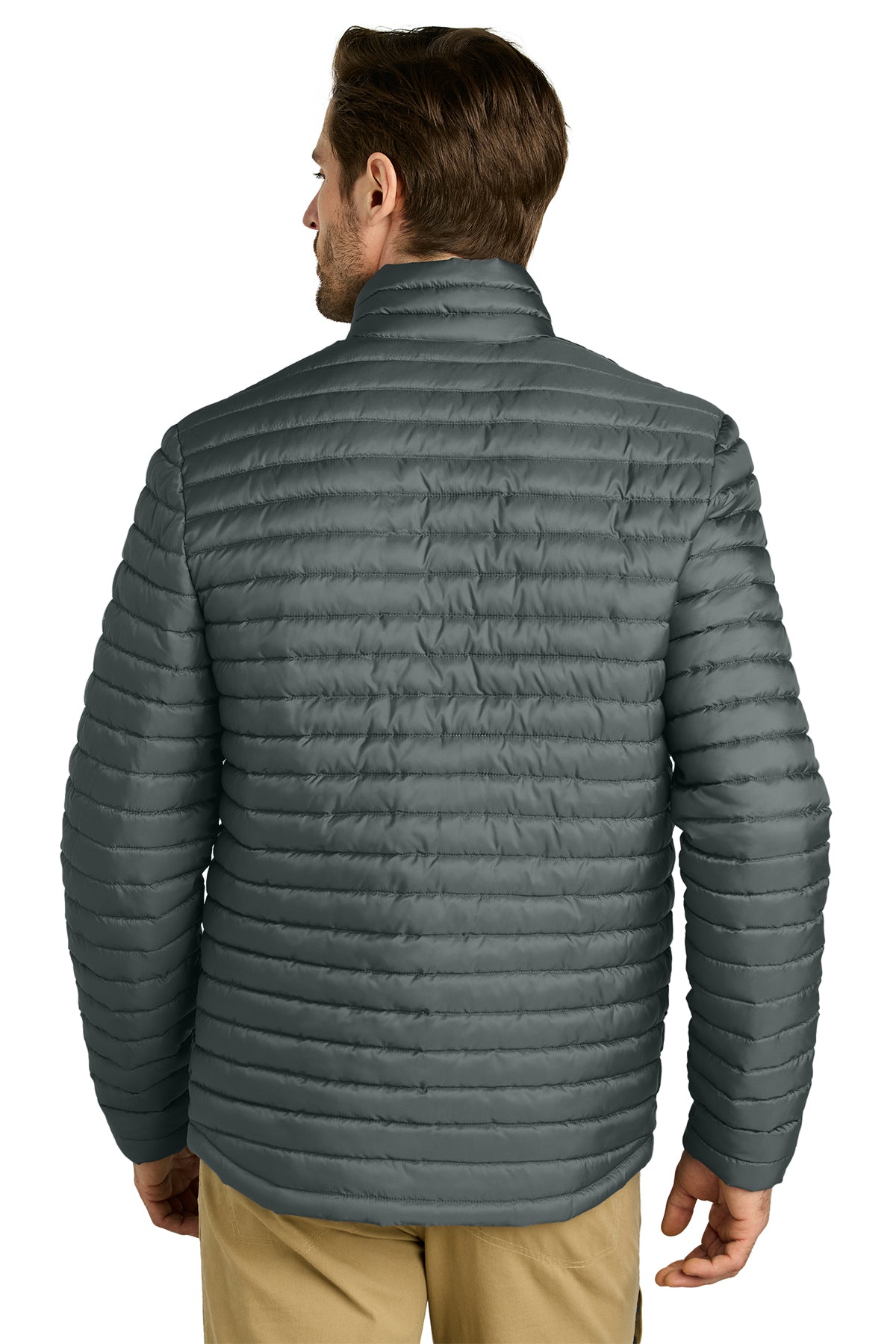 Eddie Bauer Packable Quilted Custom Full-Zips, Metal Grey