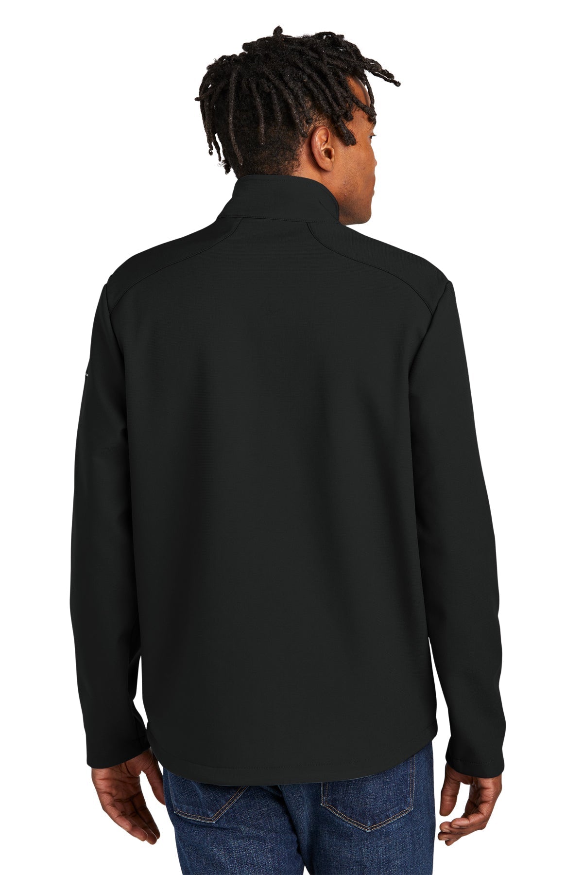 Eddie Bauer Stretch Soft Shell Custom Jackets, Deep Black [Milford Mining Company Utah]