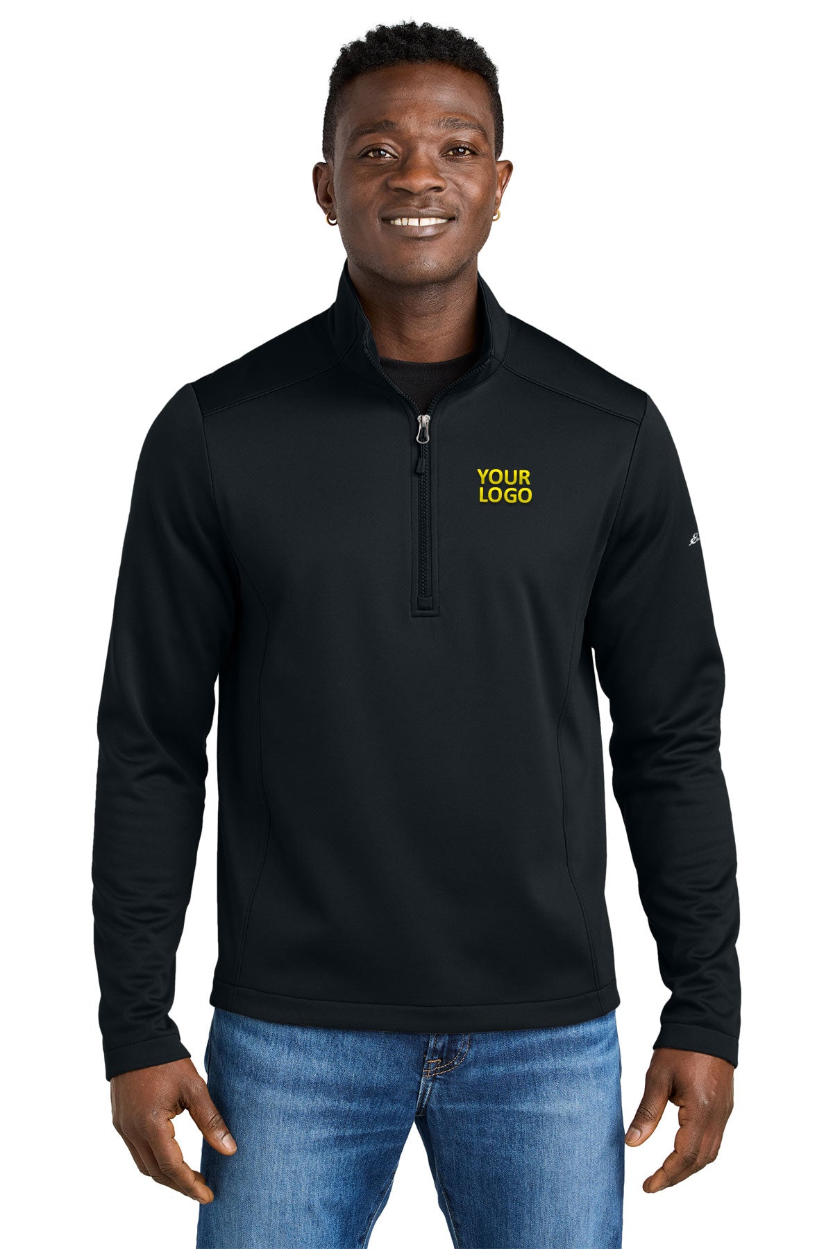 Eddie Bauer Black EB2360 company jackets with logo