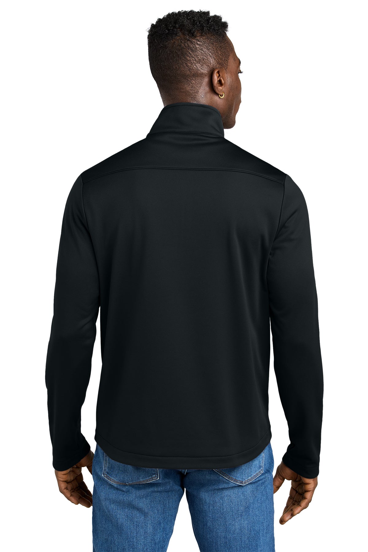 Eddie Bauer Smooth Mid Layer Custom Fleece 1/2-Zips, Black