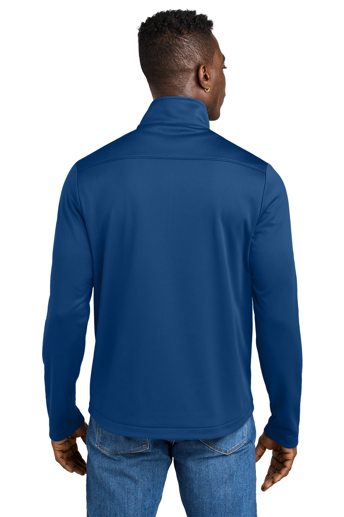 Eddie Bauer Smooth Mid Layer Custom Fleece 1/2-Zips, Cobalt Blue [Stratus Technology Services]