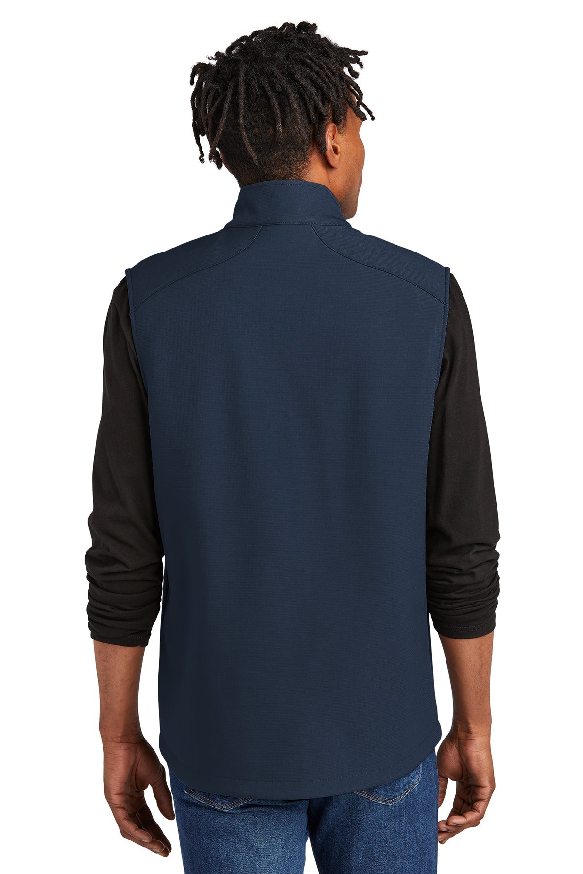 Eddie Bauer Stretch Soft Shell Custom Vests, River Blue Navy